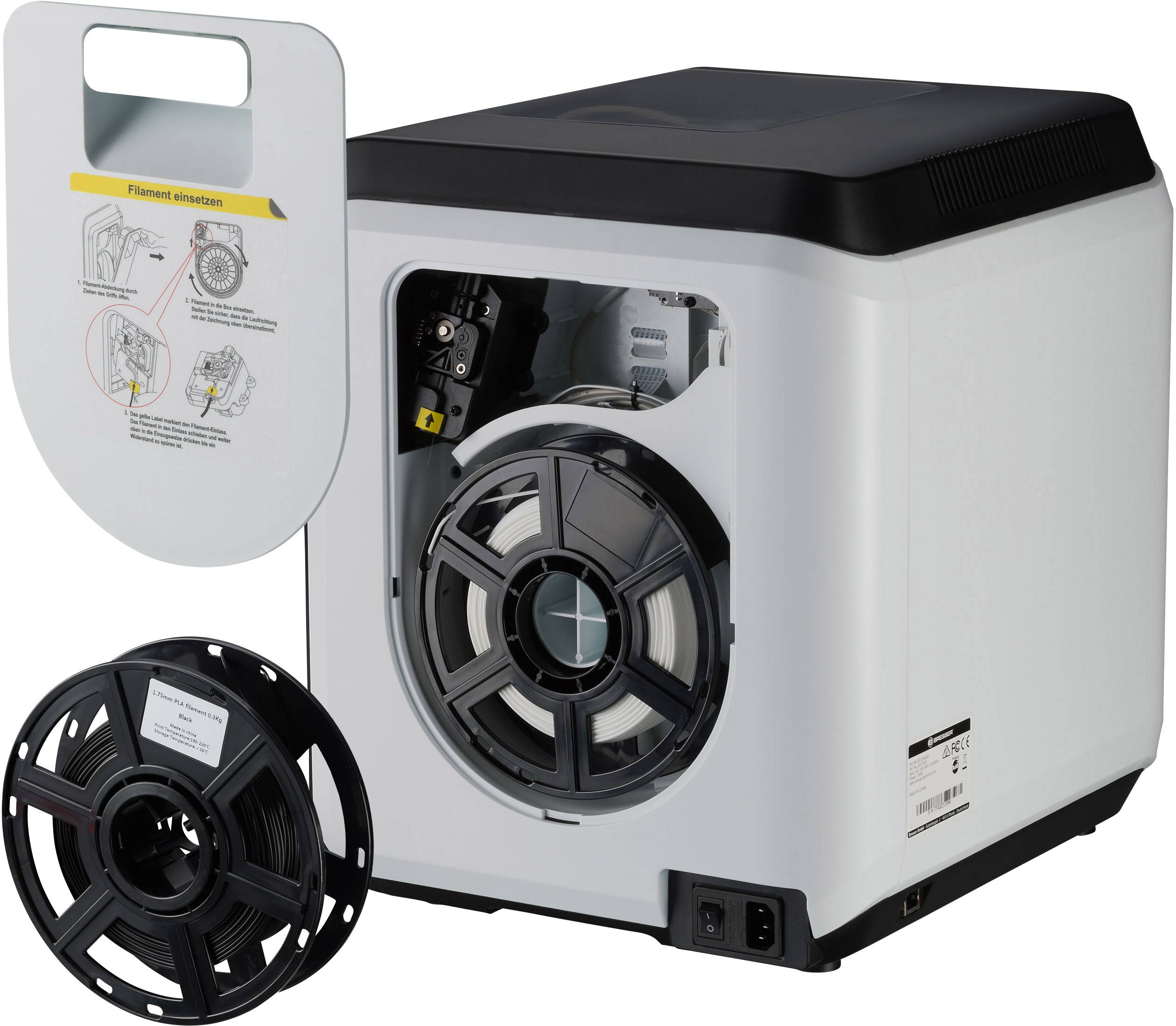 Bresser Optik WLAN 3D 3D Drucker beheizbares Druckbett, inkl. Filament, integrierte Kamera