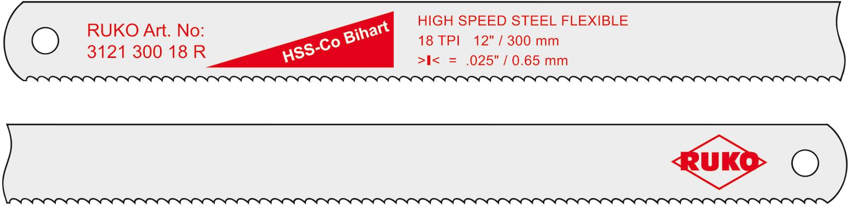 RUKO Handsägeblatt HSS-Co Bihart cobalt 312130024R