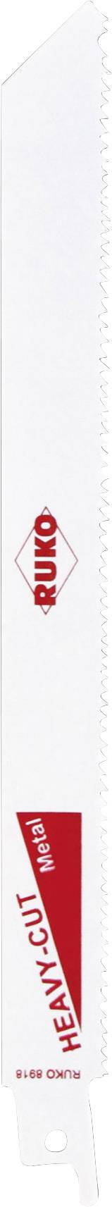 Sägeblatt mit roten Markierungen und Zahlen zur Längenmessung. Geeignet für vielseitige Sägearbeiten.