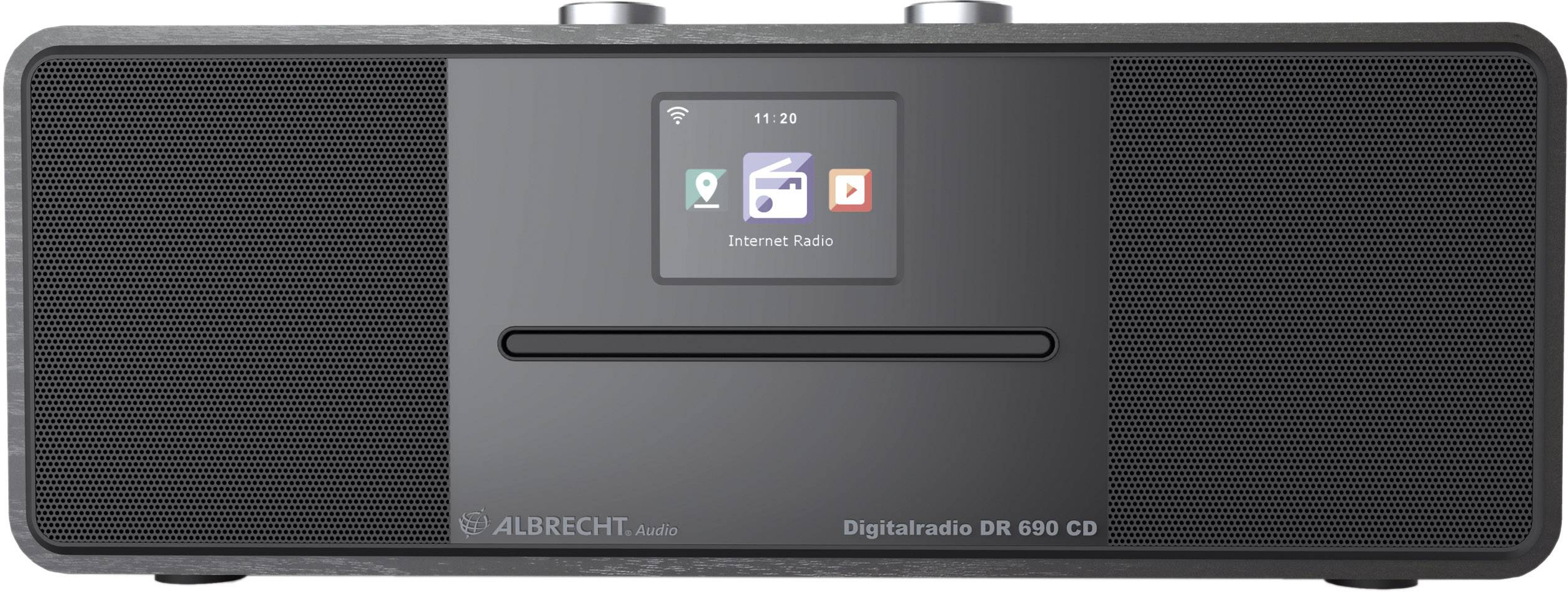 Albrecht DR 690 Internet Tischradio Internet, DAB+, UKW CD, Bluetooth®, Internetradio