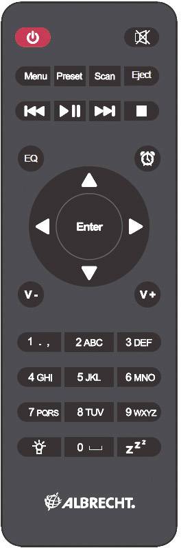 Albrecht DR 690 Internet Tischradio Internet, DAB+, UKW CD, Bluetooth®, Internetradio
