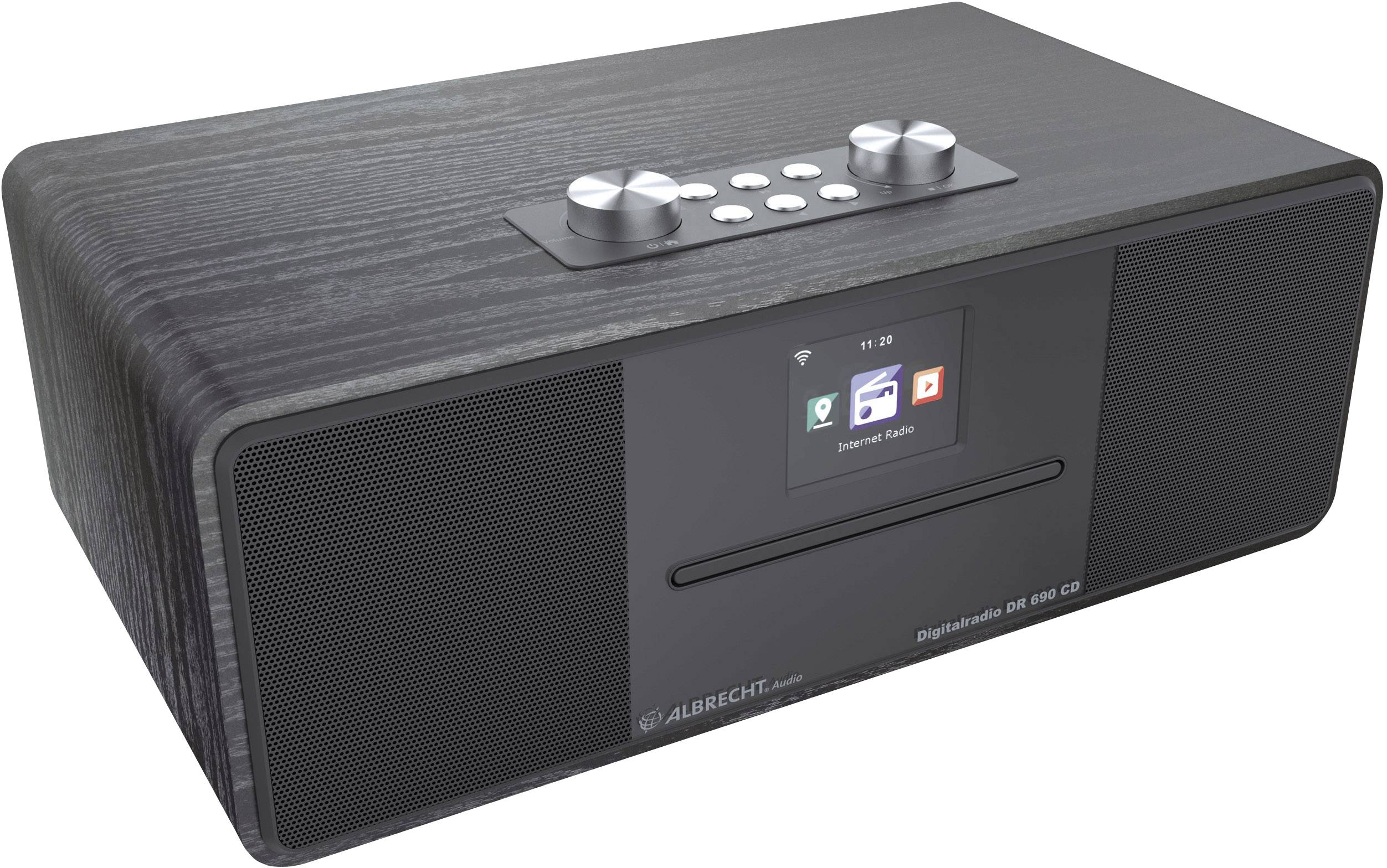 Albrecht DR 690 Internet Tischradio Internet, DAB+, UKW CD, Bluetooth®, Internetradio