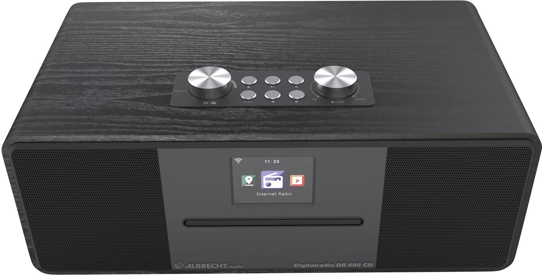 Albrecht DR 690 Internet Tischradio Internet, DAB+, UKW CD, Bluetooth®, Internetradio