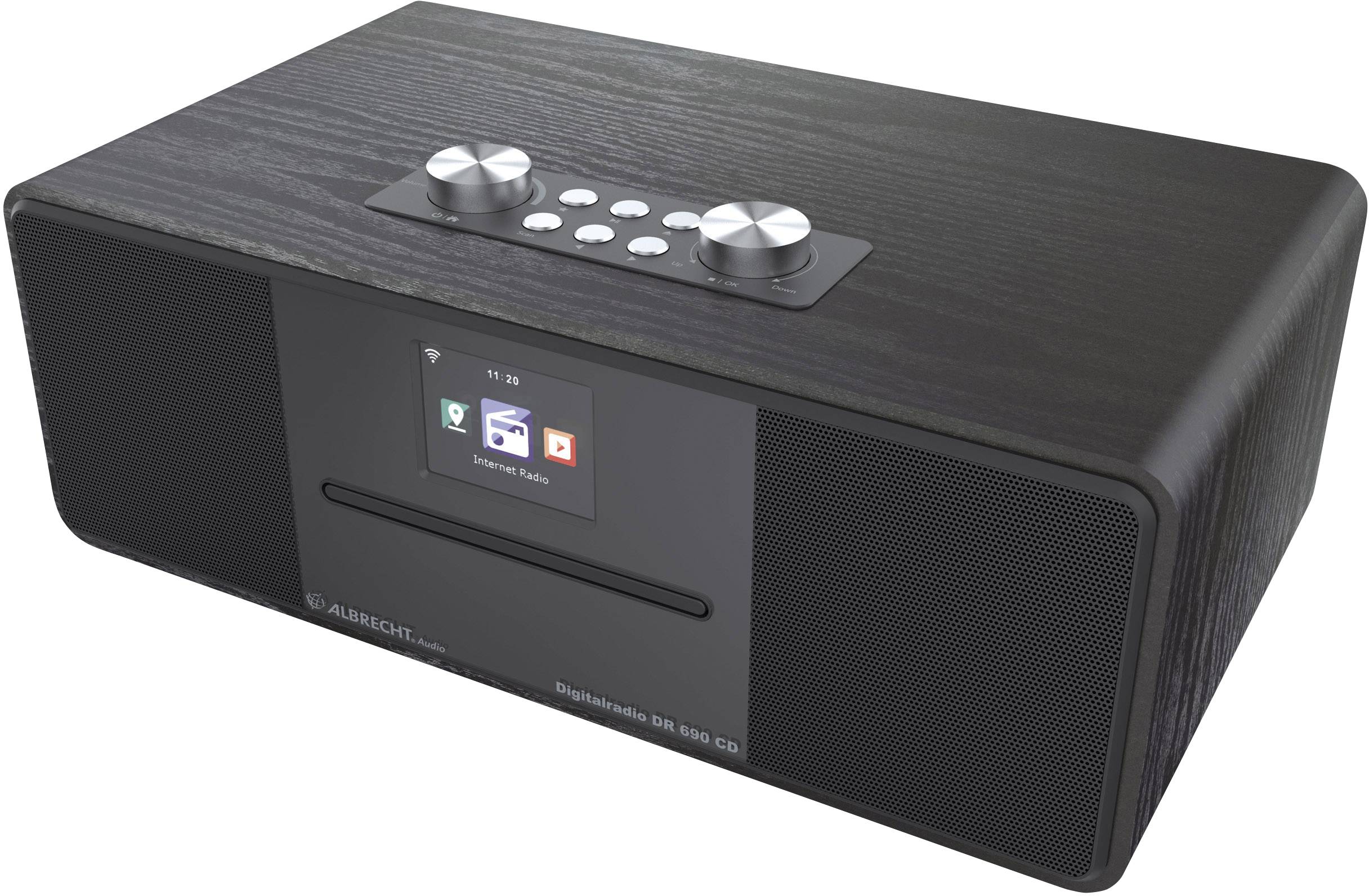 Albrecht DR 690 Internet Tischradio Internet, DAB+, UKW CD, Bluetooth®, Internetradio