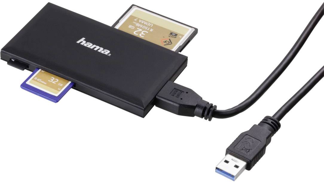 Hama 181018 Externer Speicherkartenleser CompactFlash, Memory Stick, Memory Stick Duo, Memory Stick