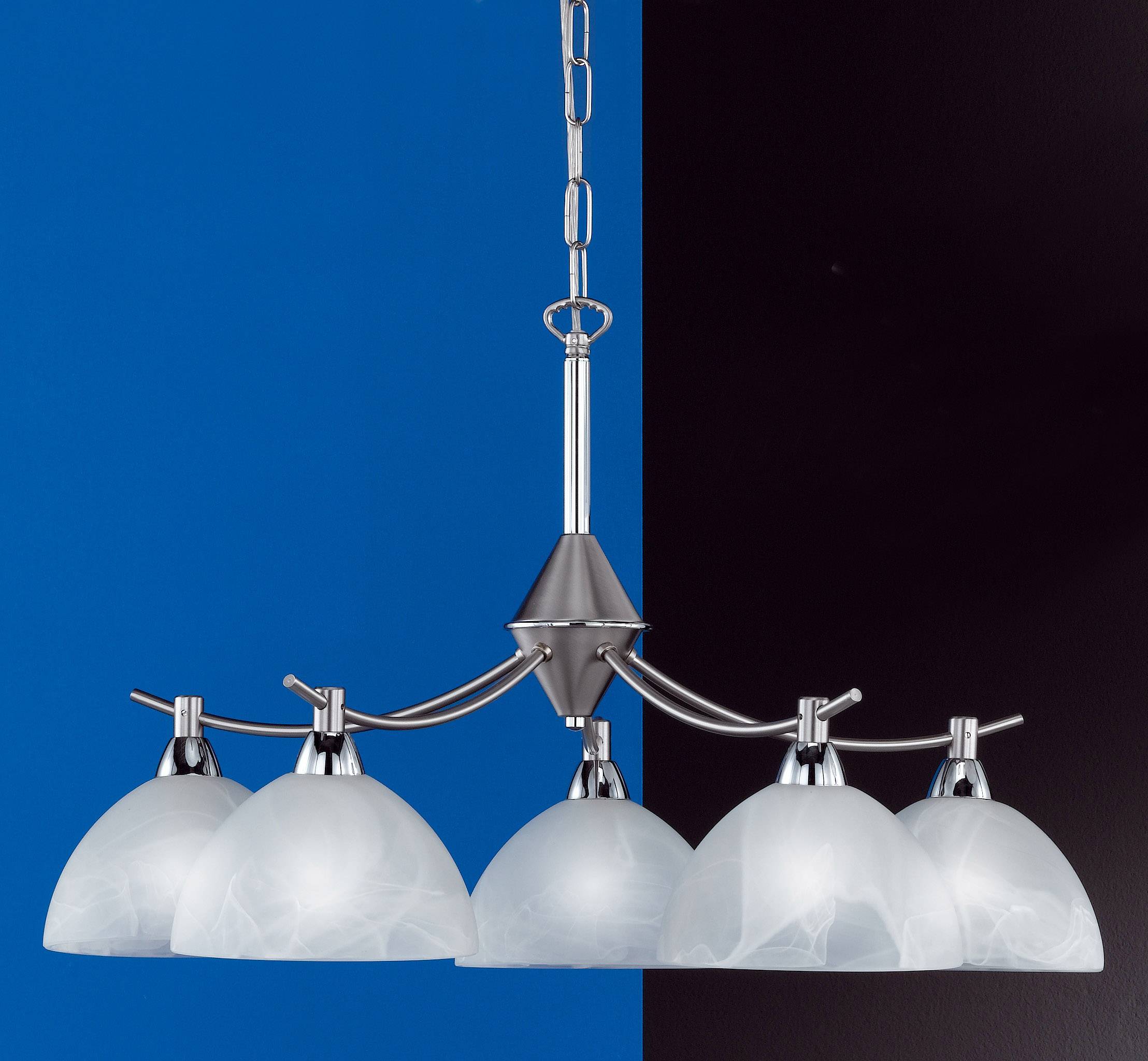 Fischer & Honsel Amsterdam Kronleuchter E14 200W Nickel