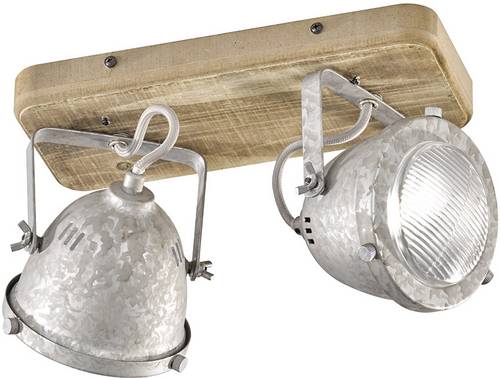 Fischer & Honsel 30099 Old Deckenleuchte GU10 Zink, Holz