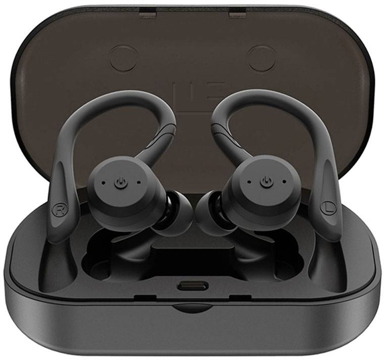 Tie Studio TBE1018 In Ear Kopfhörer Bluetooth® Schwarz Wasserbeständig, Ohrbügel Sport