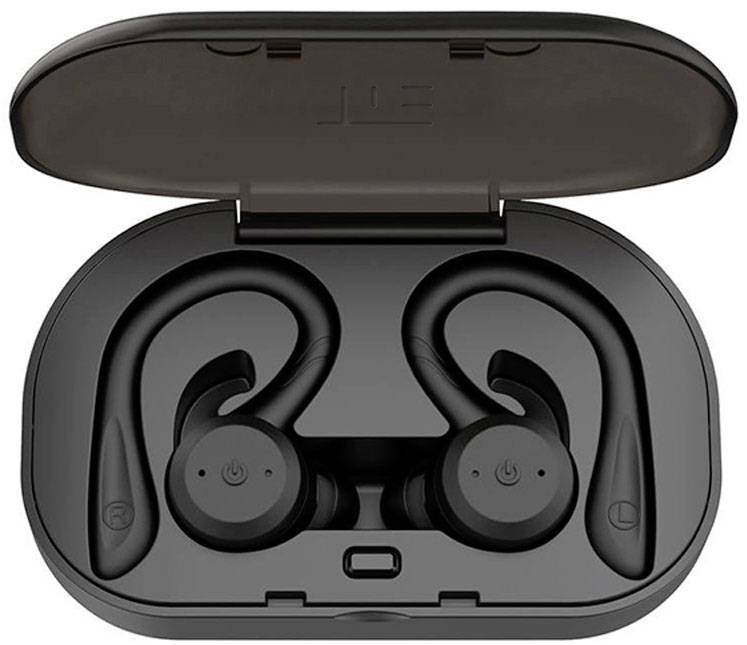Tie Studio TBE1018 In Ear Kopfhörer Bluetooth® Schwarz Wasserbeständig, Ohrbügel Sport