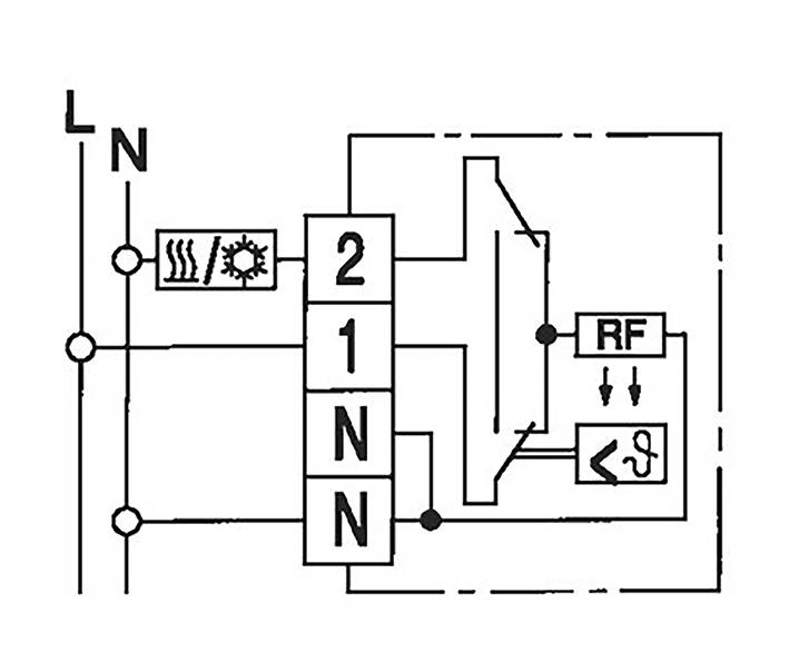 Eberle 111170551100 RTR-E 6731 Raumthermostat Aufputz Heizen / Kühlen 1St.