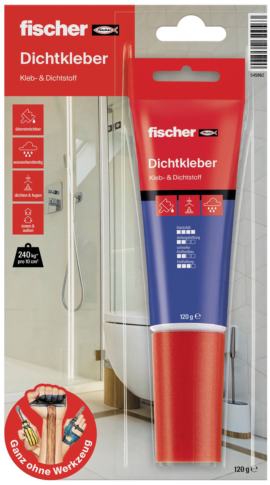 Fischer Dichtklebstoff 545862 80ml