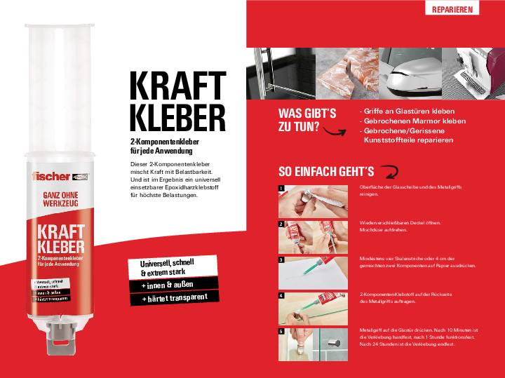 Fischer Zwei-Komponentenkleber 545865 25ml