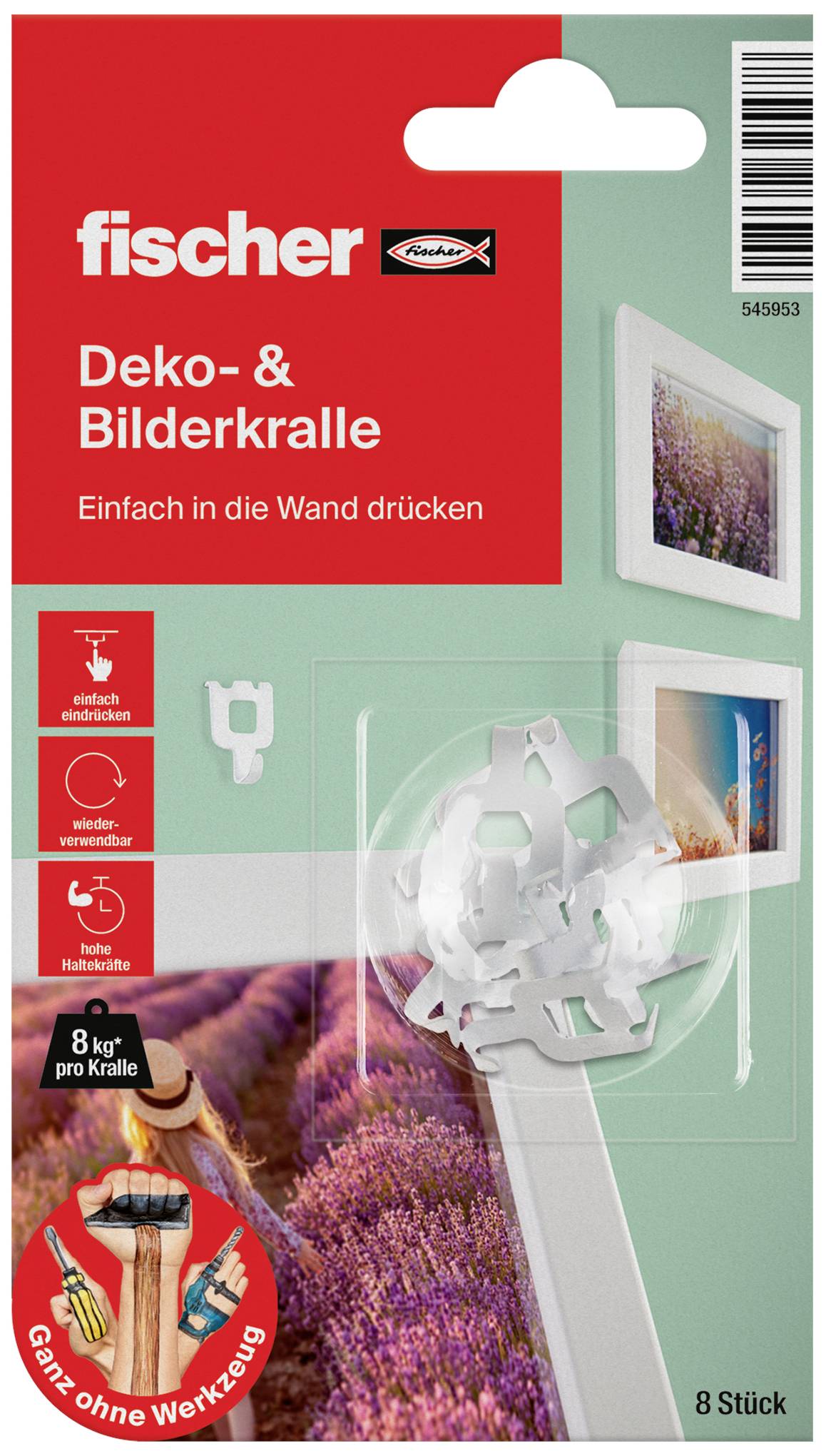 Fischer 545953 Bilderkralle 8 St. 8 St.