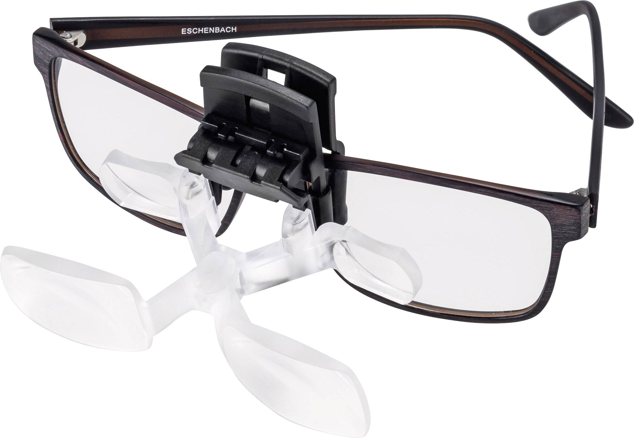 Eschenbach 162461 maxDETAIL clip Lupenbrille mit Clip Vergrößerungsfaktor: 2 x