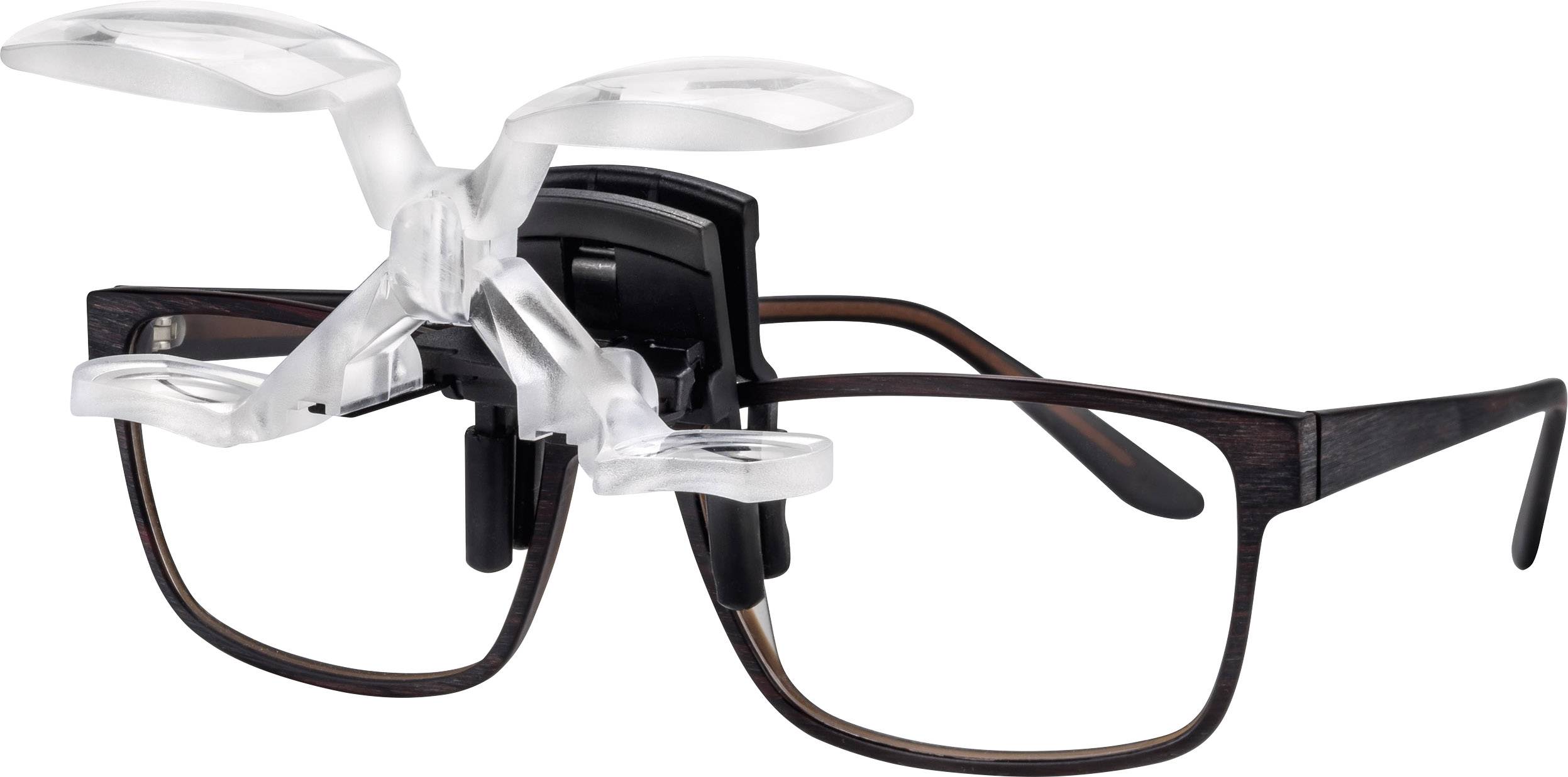 Eschenbach 162461 maxDETAIL clip Lupenbrille mit Clip Vergrößerungsfaktor: 2 x