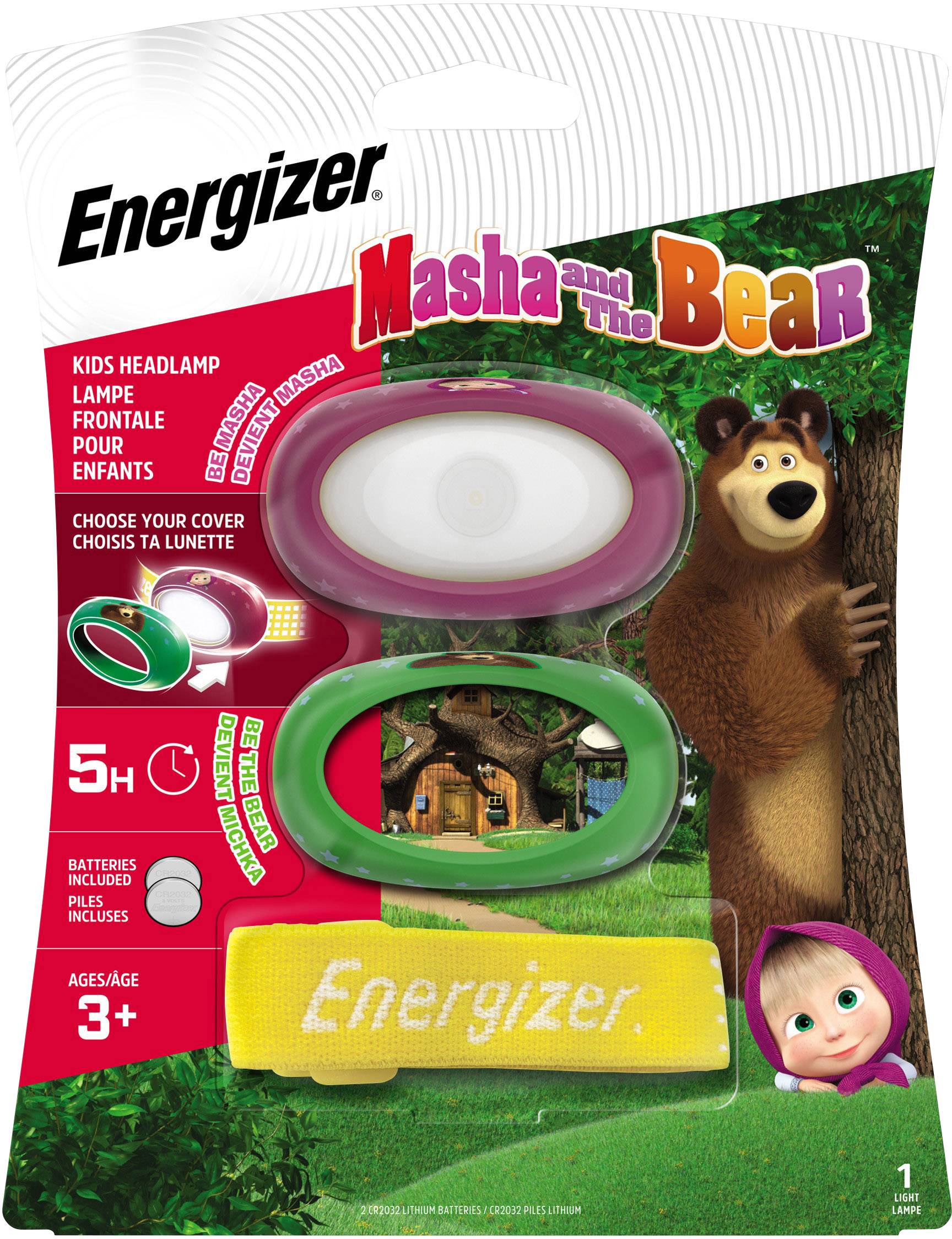 Energizer Mascha und der Bär LED Stirnlampe batteriebetrieben 14lm E301699700