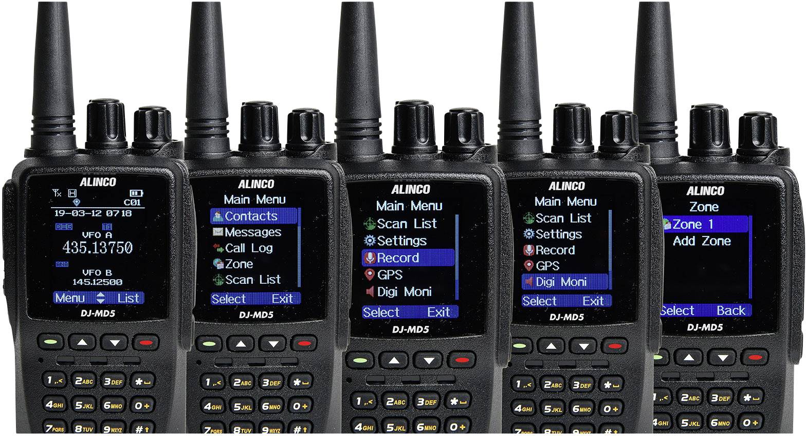Alinco 1226 DJ-MD-5-GPS DMR VHF/UHF Amateur-Handfunkgerät