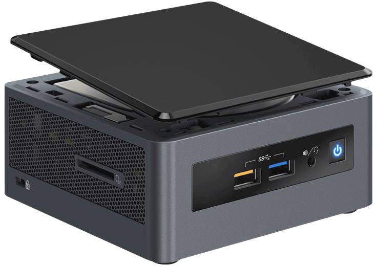 Intel NUC Barebone BXNUC10I7FNH2 Barebone mit CPU Intel® Core™ i7 i7-10710U 6 x 1.1GHz / max. 4.7GHz