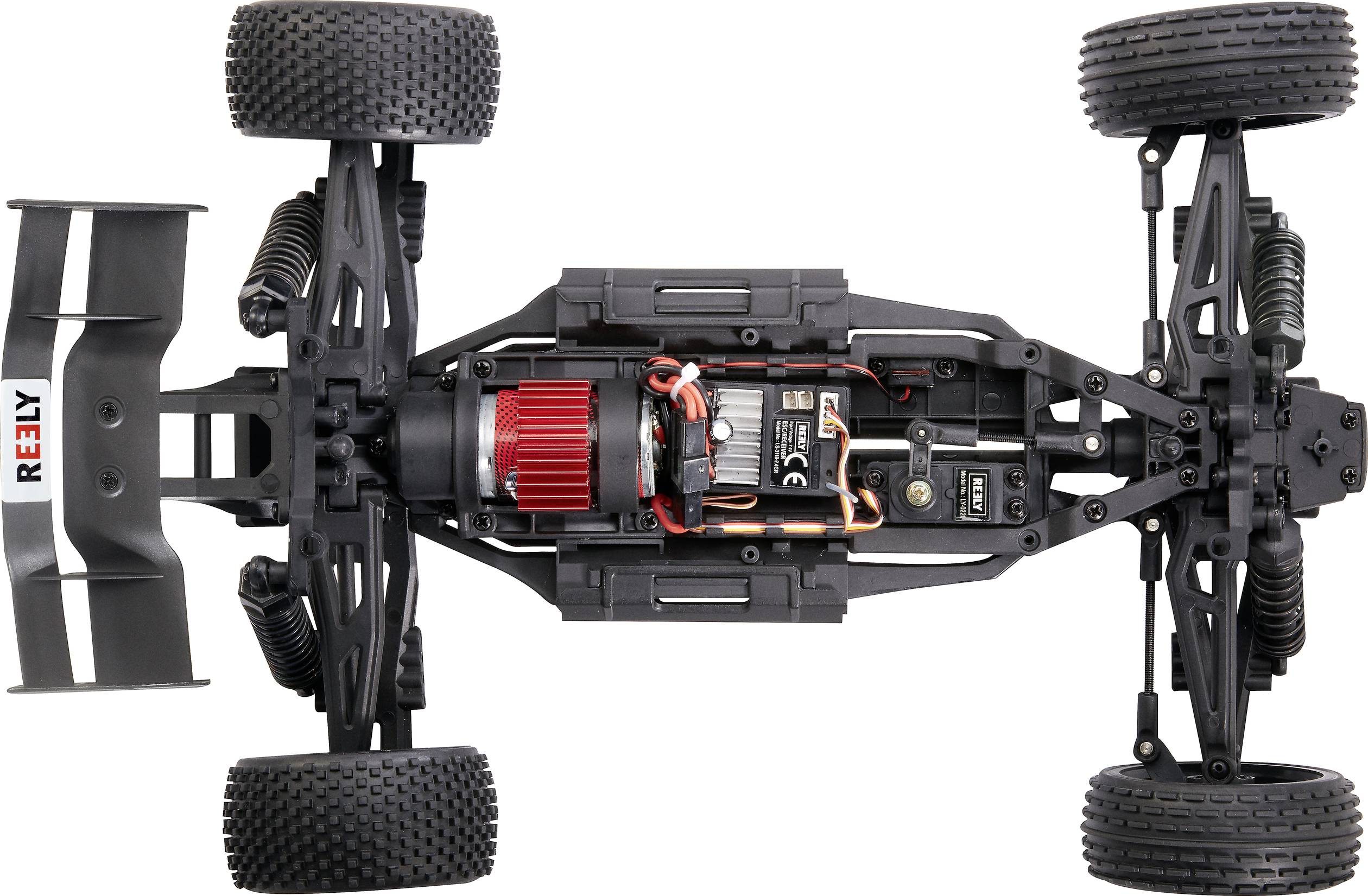 Reely CORE Z 4-farbig Brushed 1:10 XS RC Modellauto Elektro Buggy Allradantrieb (4WD) c 2,4GHz inkl. Akku und Ladekabel