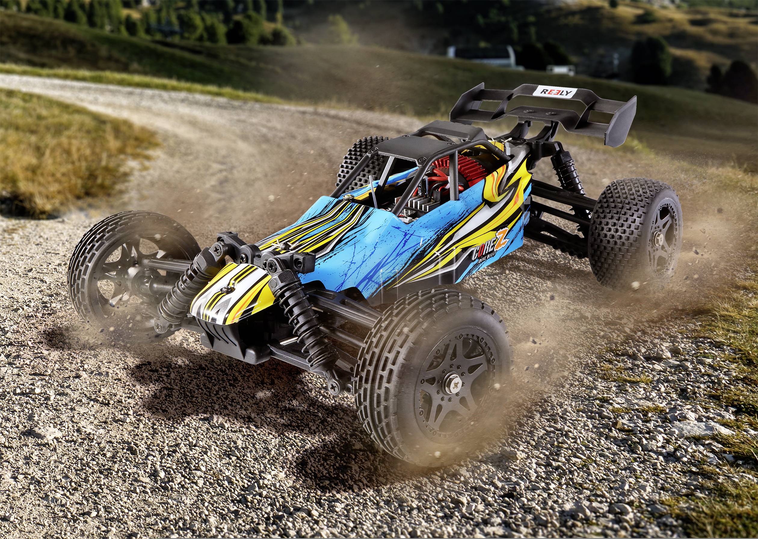 Reely CORE Z 4-farbig Brushed 1:10 XS RC Modellauto Elektro Buggy Allradantrieb (4WD) c 2,4GHz inkl. Akku und Ladekabel
