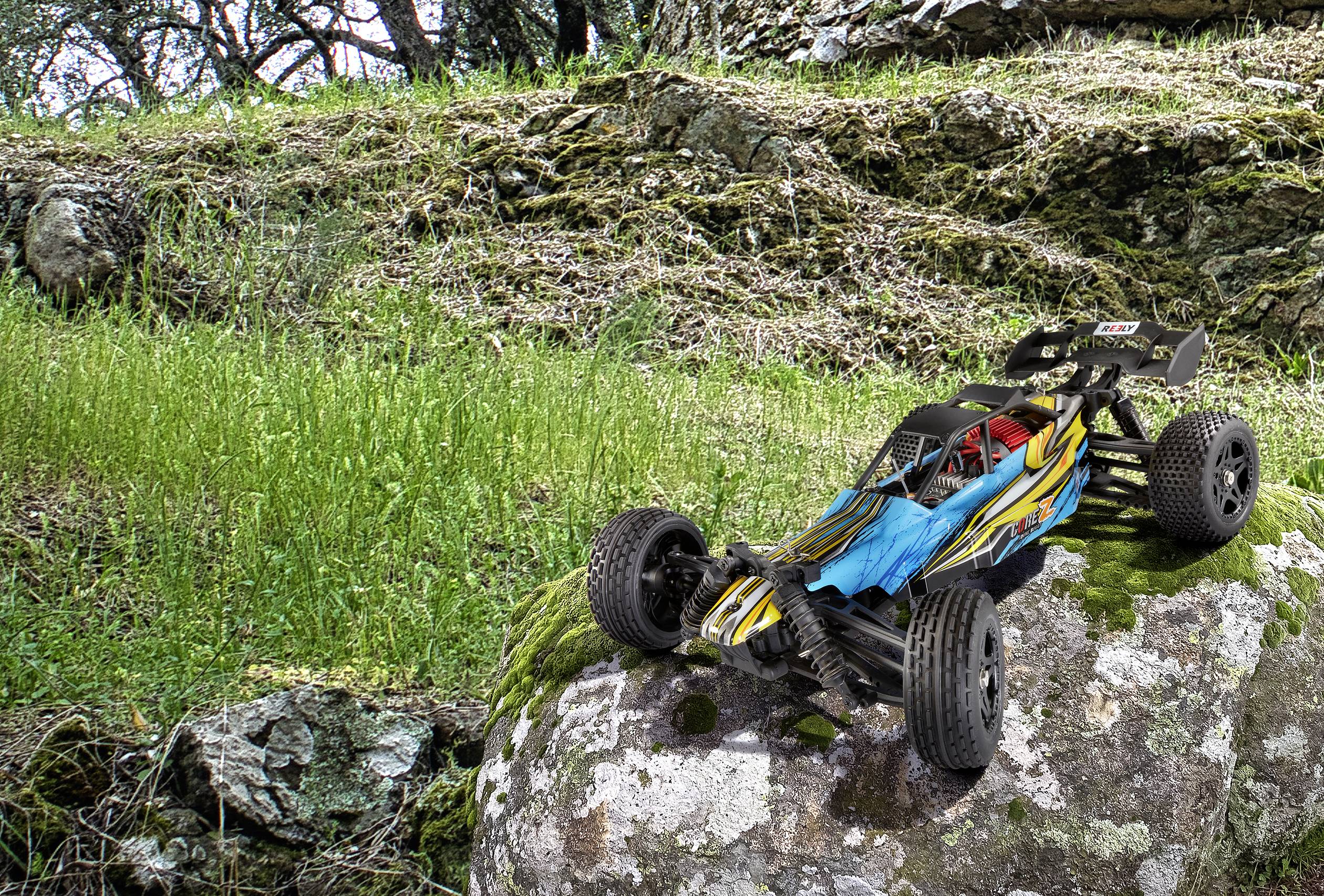 Reely CORE Z 4-farbig Brushed 1:10 XS RC Modellauto Elektro Buggy Allradantrieb (4WD) c 2,4GHz inkl. Akku und Ladekabel