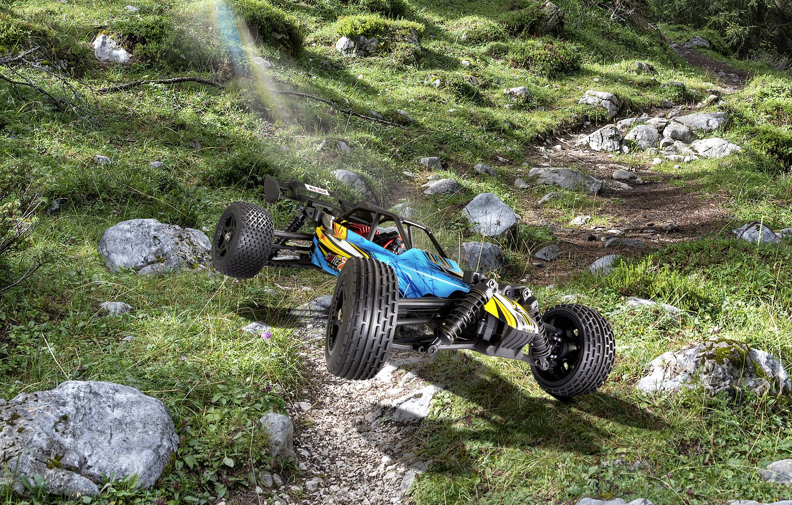 Reely CORE Z 4-farbig Brushed 1:10 XS RC Modellauto Elektro Buggy Allradantrieb (4WD) c 2,4GHz inkl. Akku und Ladekabel
