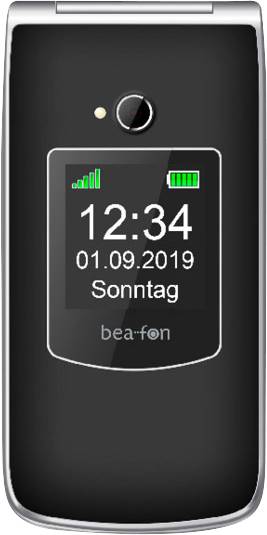 beafon SL595 Klapp-Handy Schwarz, Silber