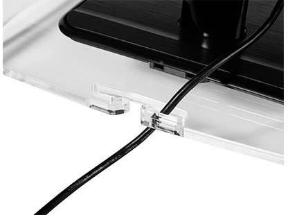 BakkerElkhuizen Monitor-Erhöhung Q-Riser 100 1 Transparent Höhenverstellbar