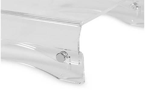 BakkerElkhuizen Q-Riser 100 Monitor-Erhöhung Transparent Höhenverstellbar