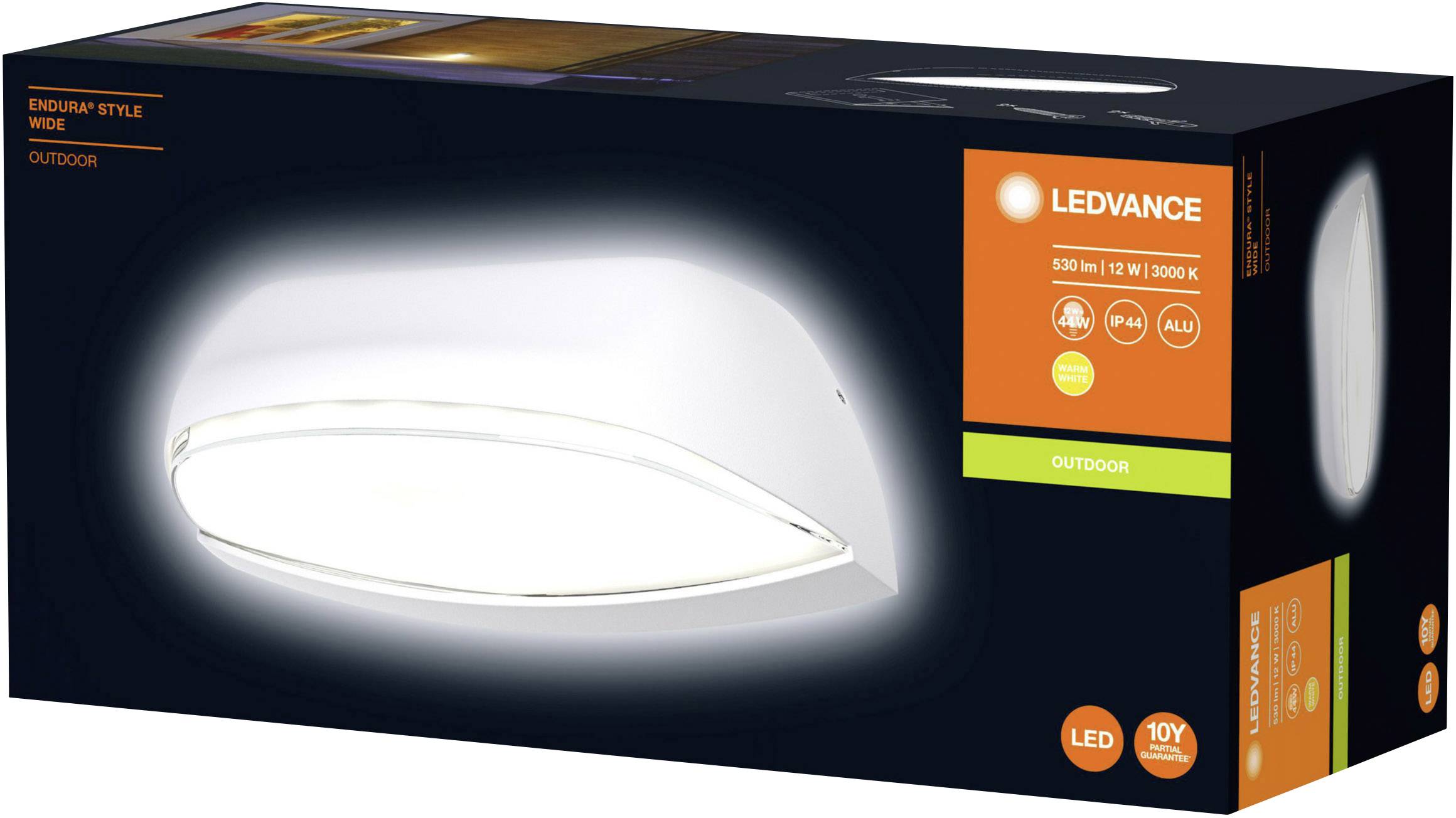 LEDVANCE ENDURA® STYLE WIDE L 4058075214033 LED-Außendeckenleuchte Weiß