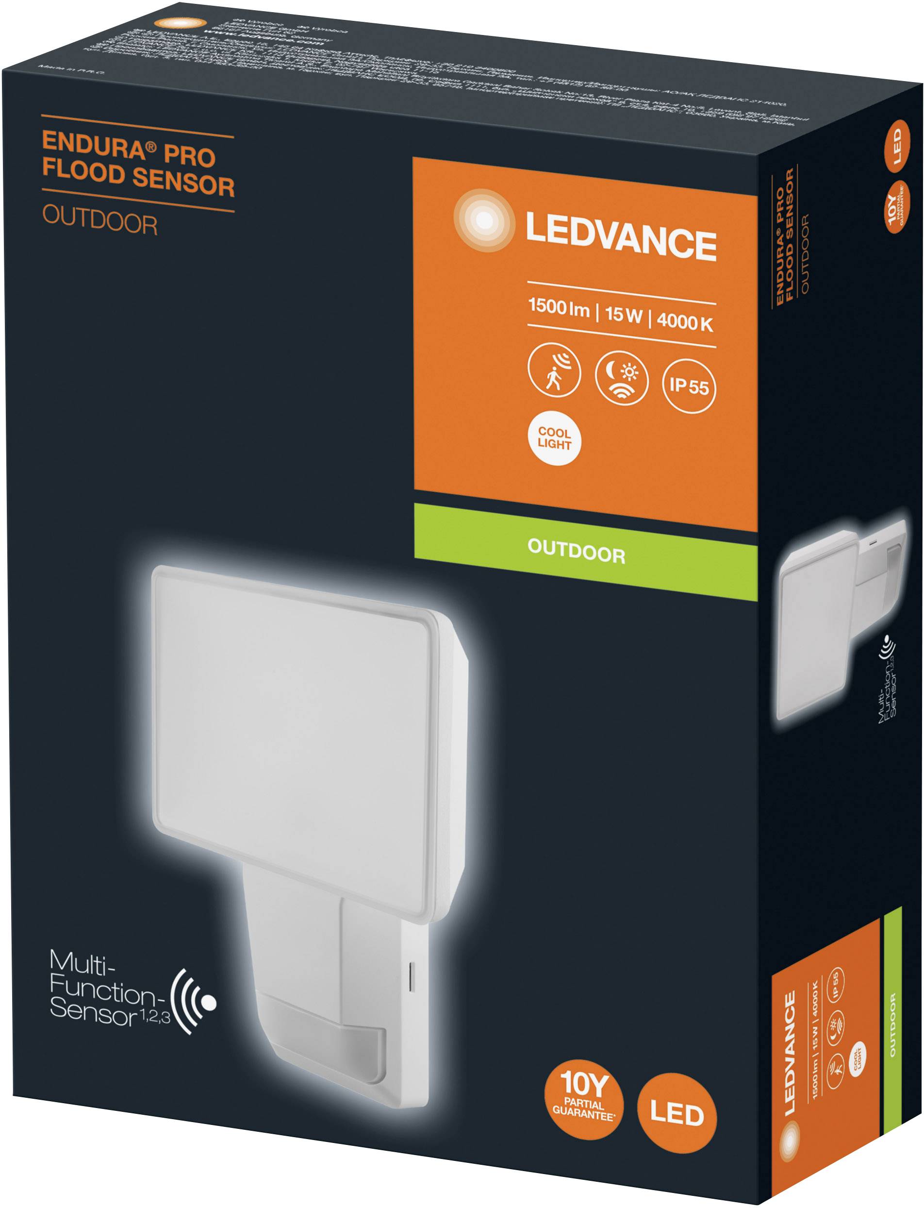LEDVANCE ENDURA PRO FLOOD SENSOR 4058075228788 LED-Außenstrahler Weiß