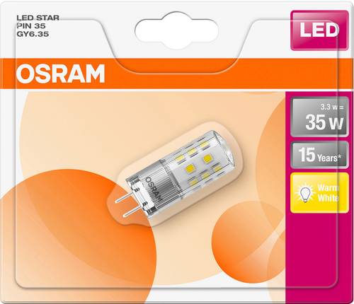 OSRAM LED EEK A++ (A++ - E) GY6.35 Stiftsockel 4W Warmweiß (Ø x L) 18.0mm x 50.0mm 1St.