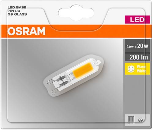 OSRAM LED EEK A++ (A++ - E) G9 Stiftsockel 2W Warmweiß (Ø x L) 13.5mm x 50.0mm 1St.