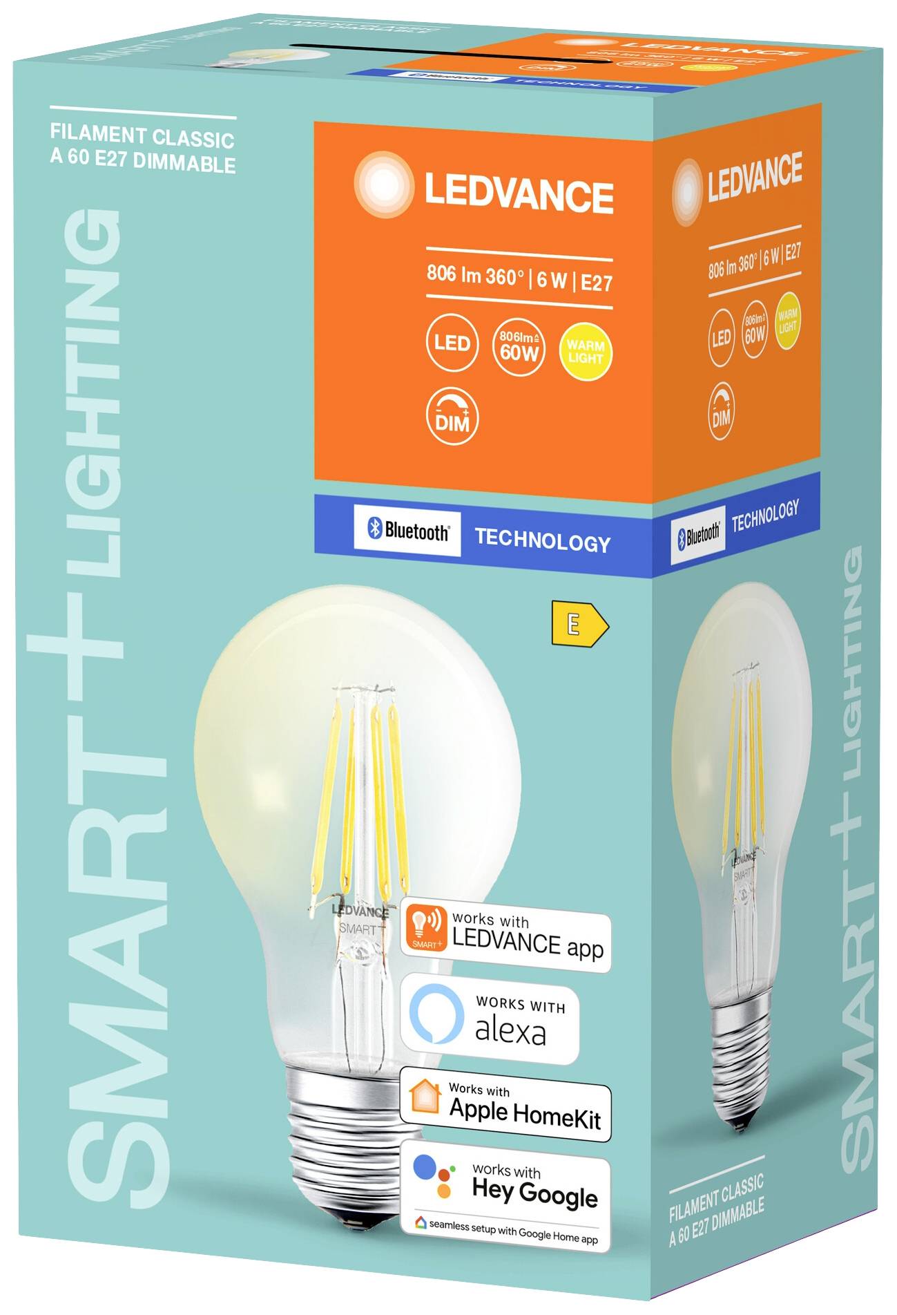 LEDVANCE Smart+ LED-Leuchtmittel E27 5.5W EEK: E (A - G) Warmweiß