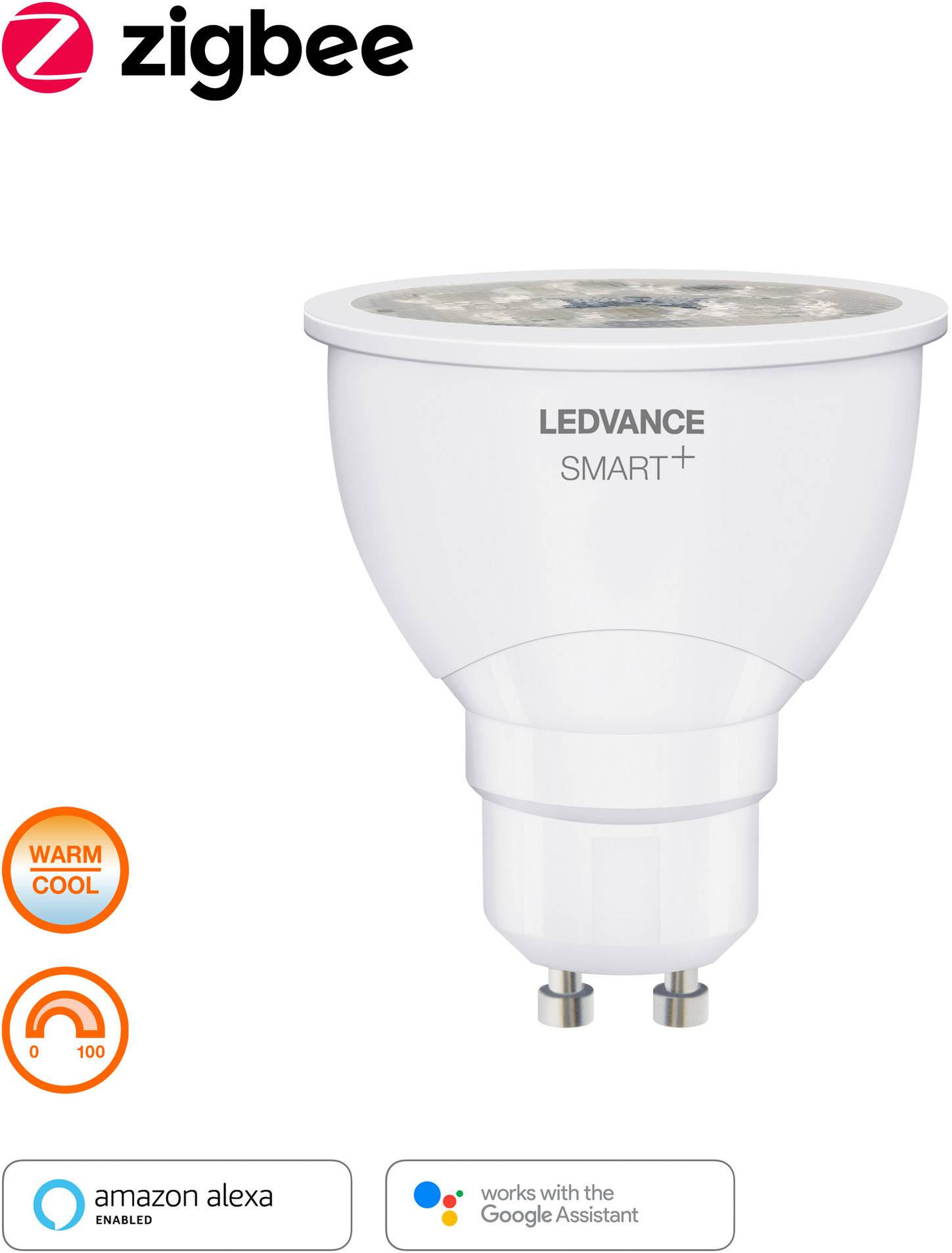LEDVANCE Smart+ LED-Leuchtmittel (einzeln) GU10 4.9 W EEK: G (A - G) Weiß