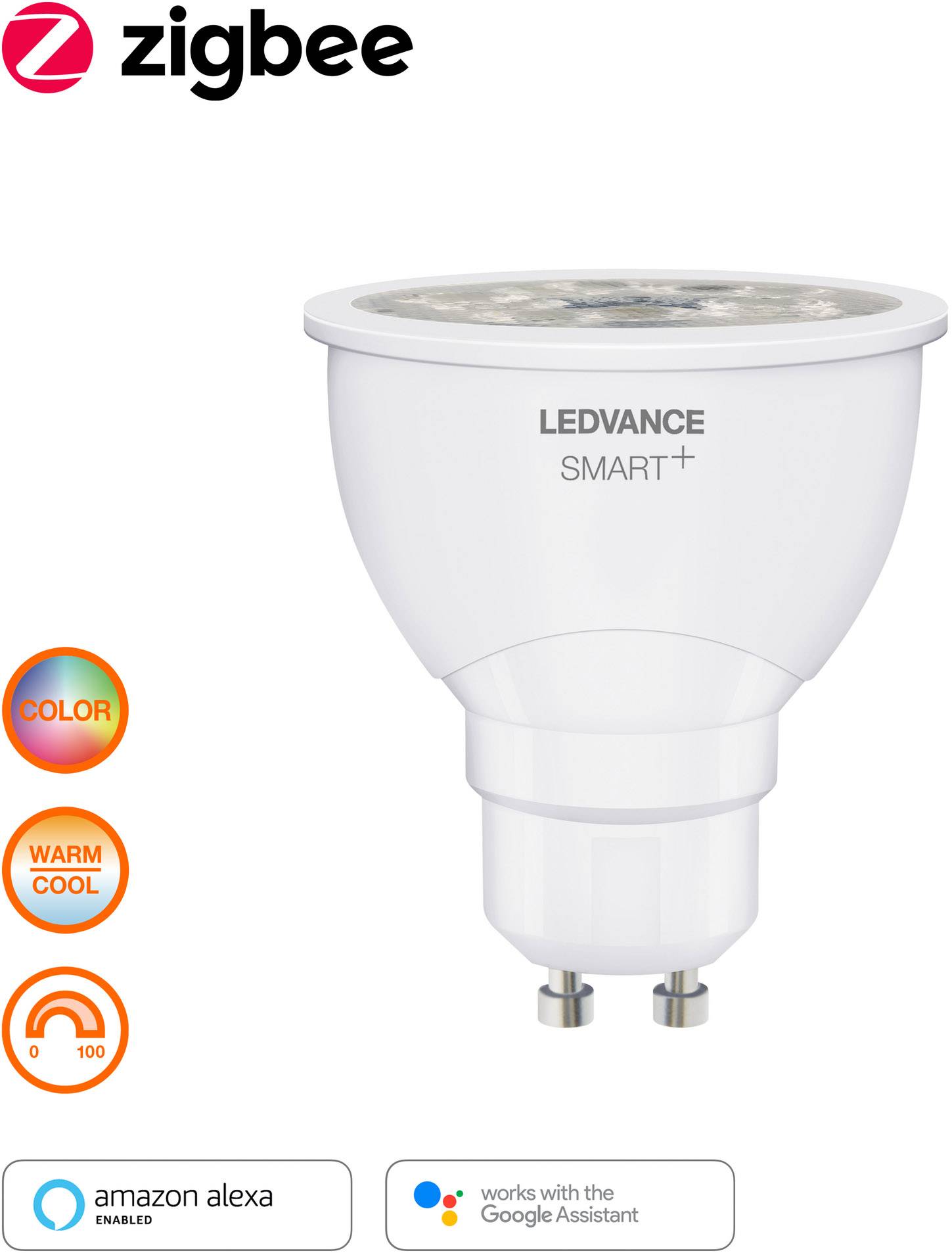 LEDVANCE Smart+ LED-Leuchtmittel (einzeln) GU10 4.9 W EEK: G (A - G) RGBW