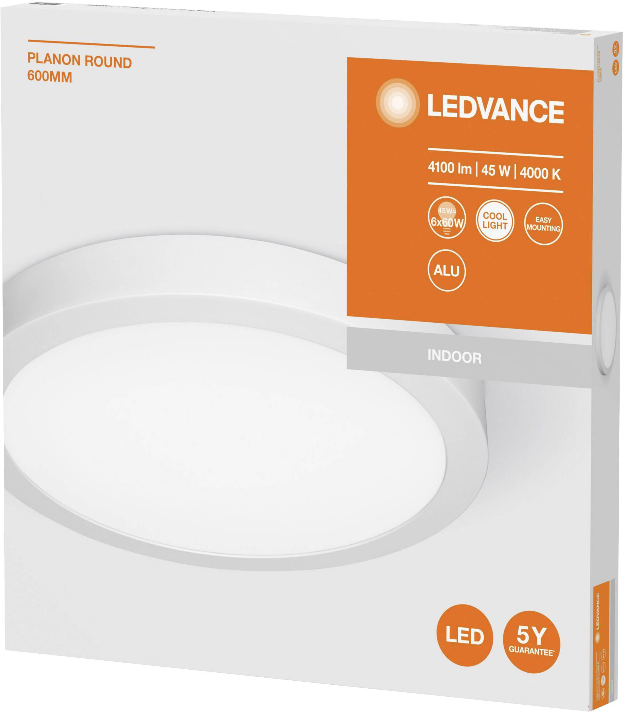 LEDVANCE 4058075267022 PLANON Round L LED-Deckenleuchte 45 W Weiß