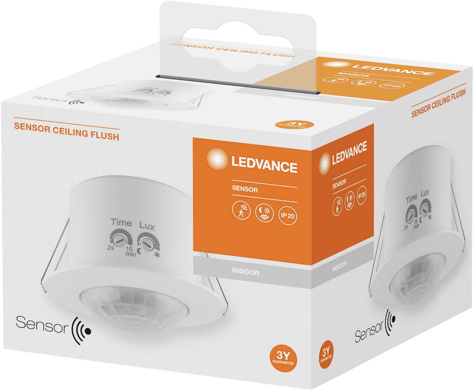 LEDVANCE 4058075240316 SENSOR CEILING FLUSH 360DEG IP20 WT Einbauleuchte