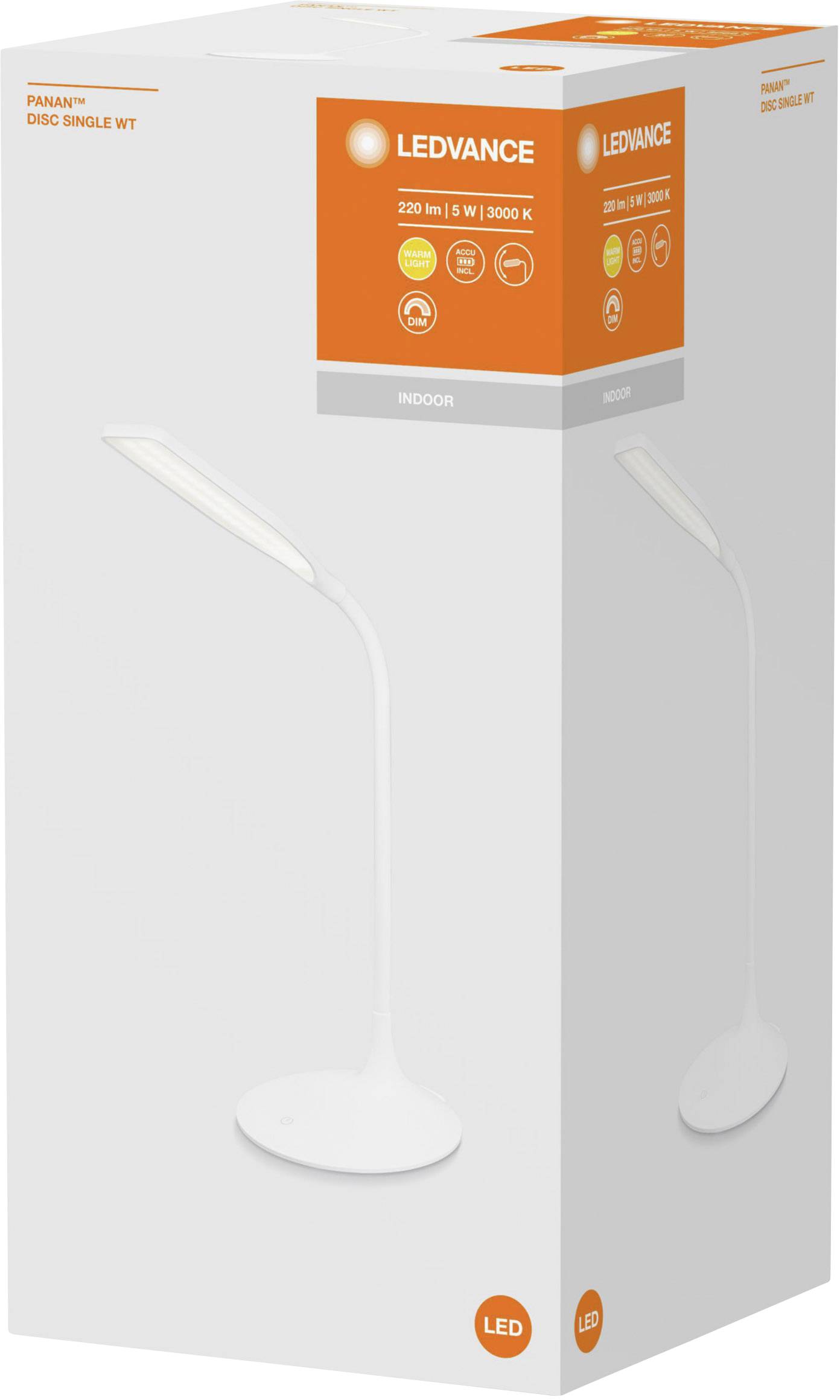 LEDVANCE PANAN Disc Single L 4058075321267 LED-Schreibtischleuchte 5W Weiß