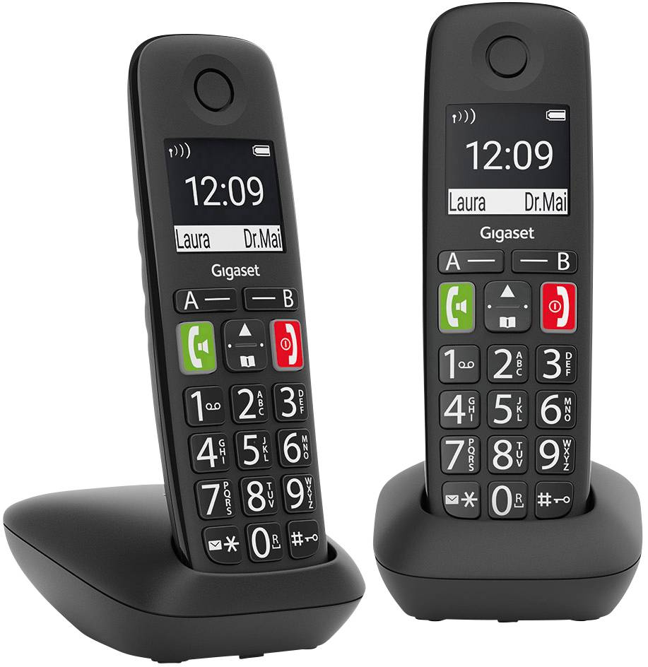 L36852-H2901-B101 - Gigaset E290 Duo schwarz