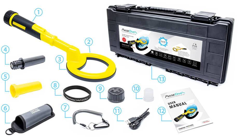 Nokta Makro Pulse Dive Yellow Handdetektor akustisch, Vibration pulsediveYE