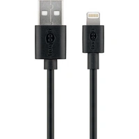 Goobay flach1A Lightning USB Ladegerät 5 W USB 2.0 Buchse A, Apple Lightning-Stecker Schwarz Steckdose Goobay flach1A Lightning USB Ladegerät 5 W USB 2.0 Buchse A, Apple Lightning-Stecker Schwarz Steckdose