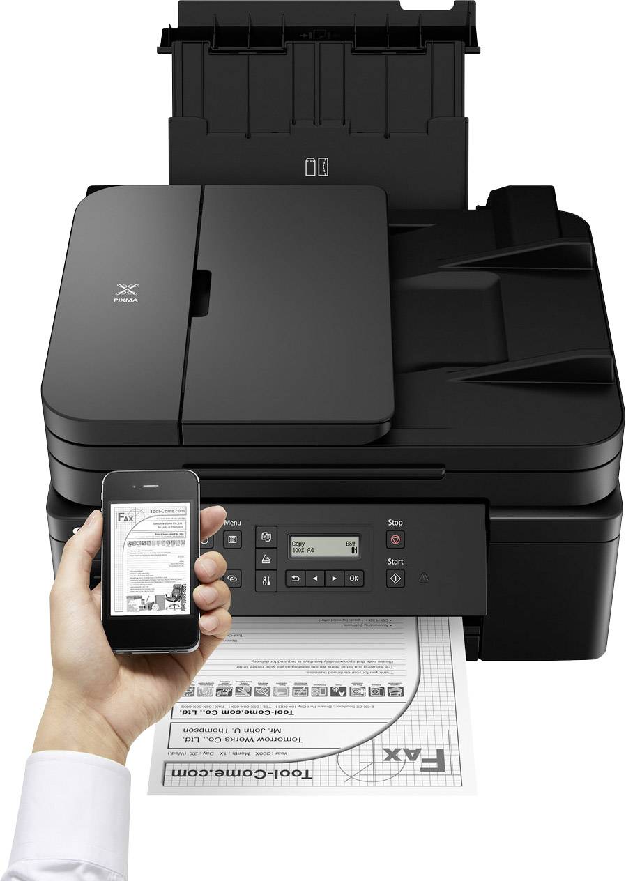 Canon PIXMA GM4050 Multifunktionsdrucker Tintenstrahl Schwarz-Weiß A4 Drucker, Scanner, Kopierer LAN, WLAN, Tintentank-System