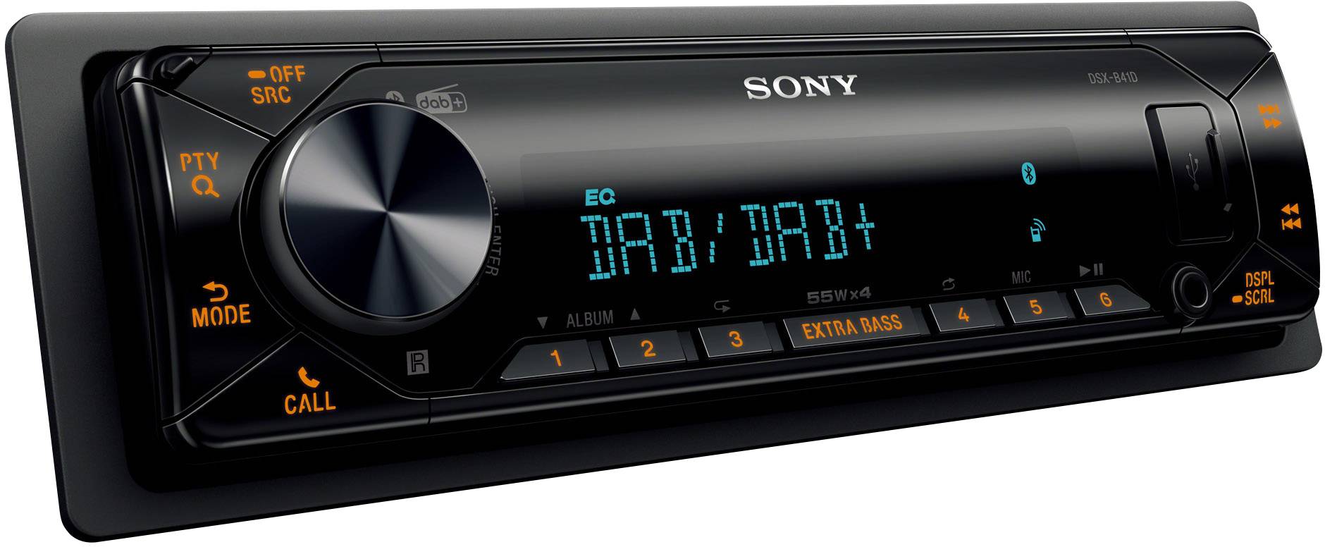 Sony DSX-B41KIT Autoradio DAB+ Tuner, inkl. DAB-Antenne, Bluetooth®-Freisprecheinrichtung