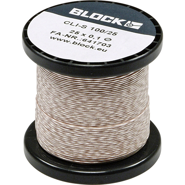 Block Kupferlackdraht Außen-Durchmesser (inkl. Isolierlack)=0.10mm 41m 0.11kg