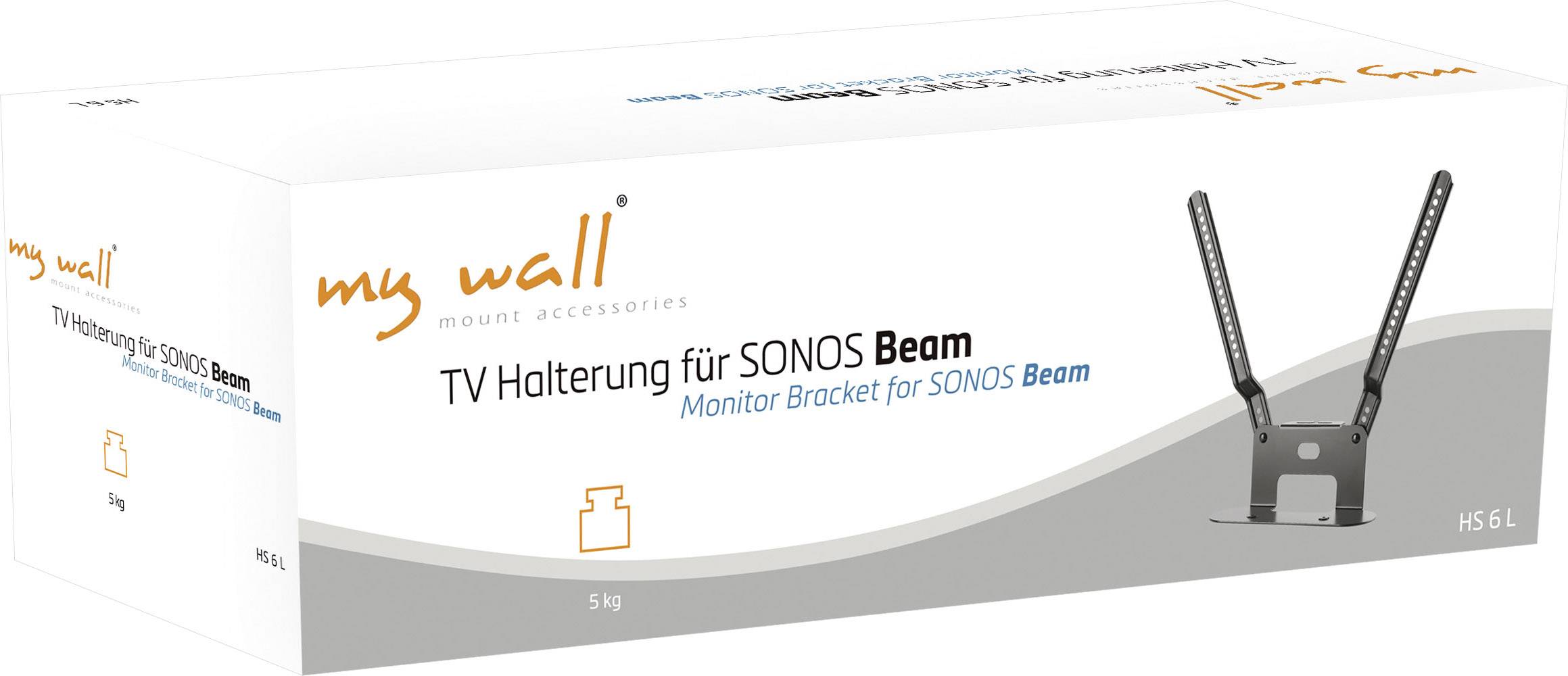 My Wall HS 6 L Lautsprecher-Wandhalterung Schwarz 1 St.