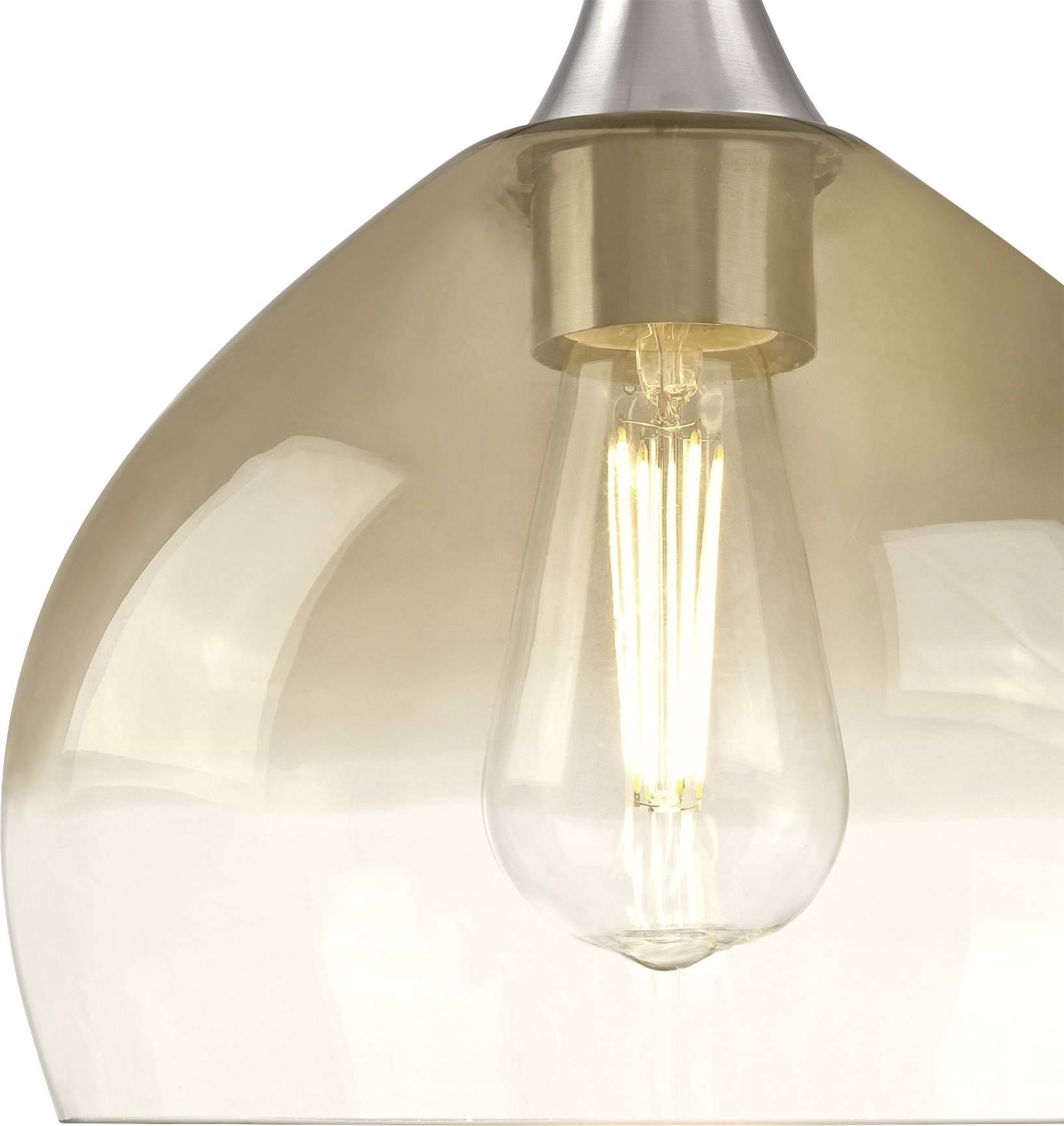 Westinghouse Amber 63669 Pendelleuchte E27 Nickel (gebürstet)