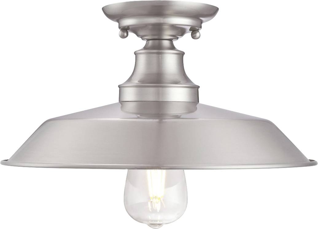 Westinghouse 63702 Iron Hill 30 Deckenleuchte E27 Nickel (gebürstet)