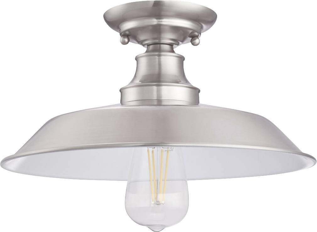 Westinghouse 63702 Iron Hill 30 Deckenleuchte E27 Nickel (gebürstet)