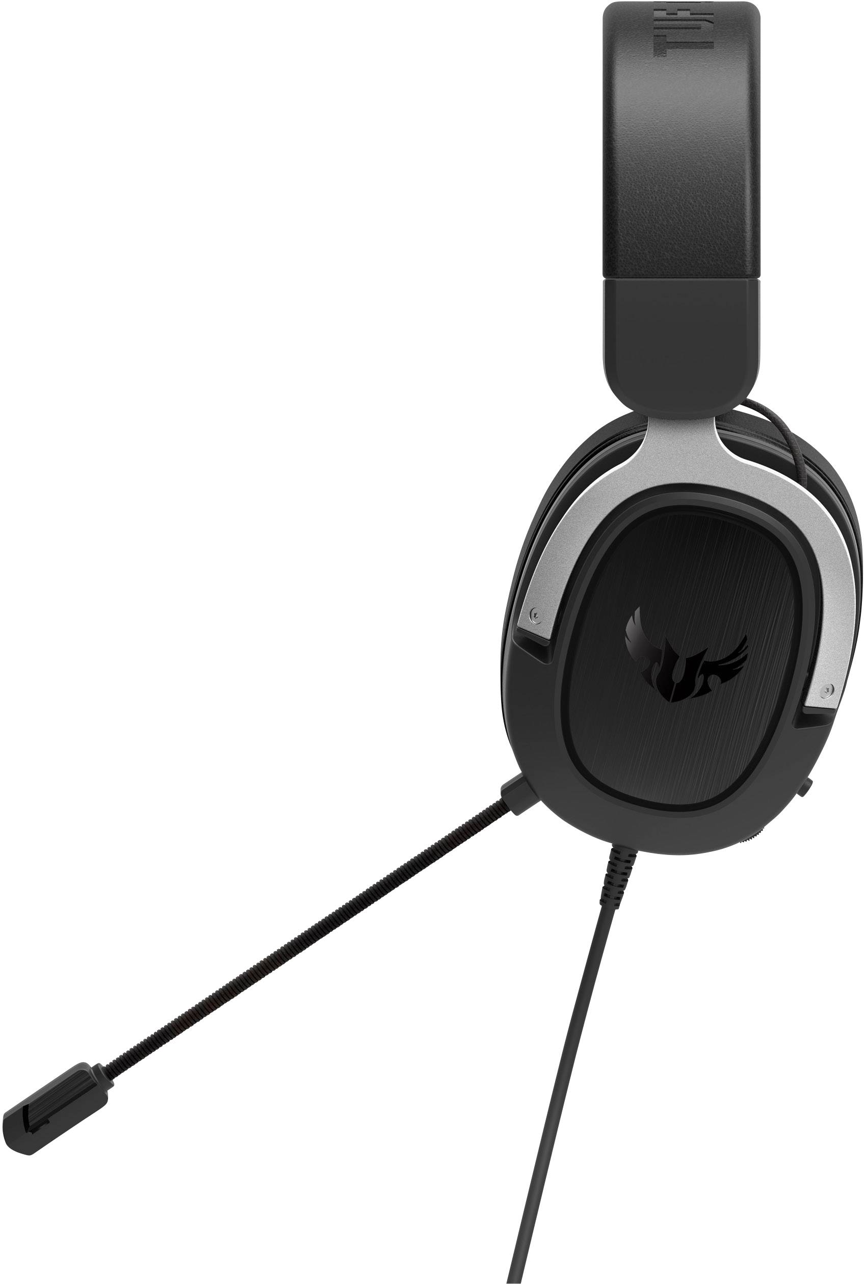 Asus TUF H3 Over Ear Headset kabelgebunden 7.1 Surround Schwarz, Silber Lautstärkeregelung, Mikrofon-Stummschaltung Gaming